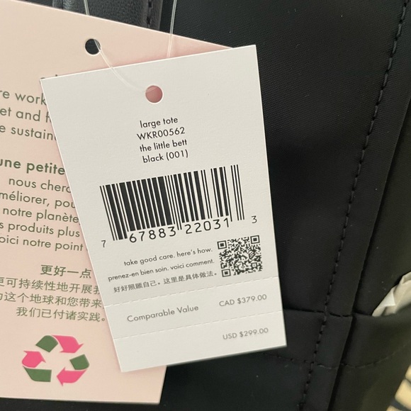 NWT Kate Spade Chelsea large tote bag in black - Picture 3 of 5